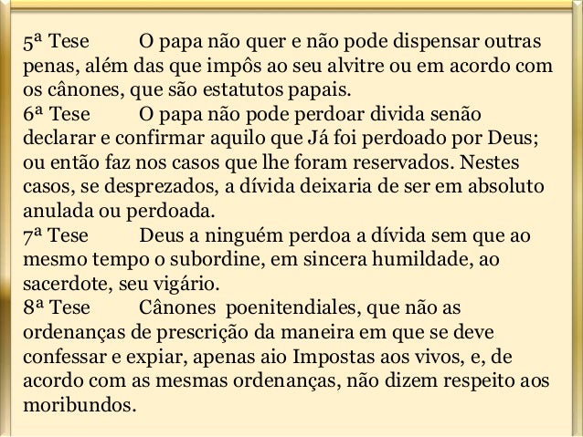 95 teses de martinho lutero